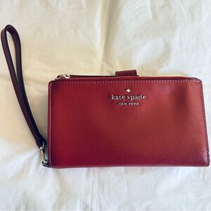 Kate spade Wallet Wristlet Deep Cherry Red